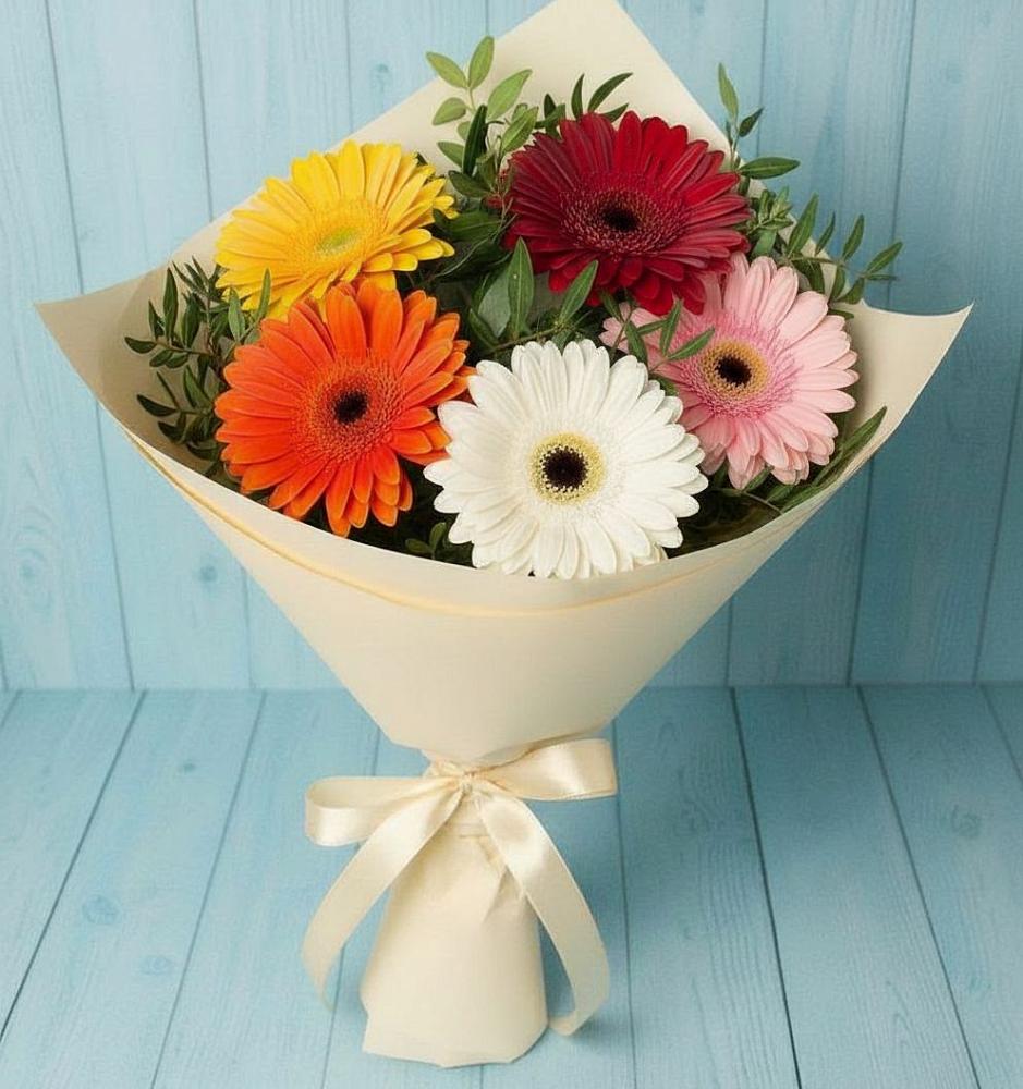 Букет цветов из: Герберы в Чернятино