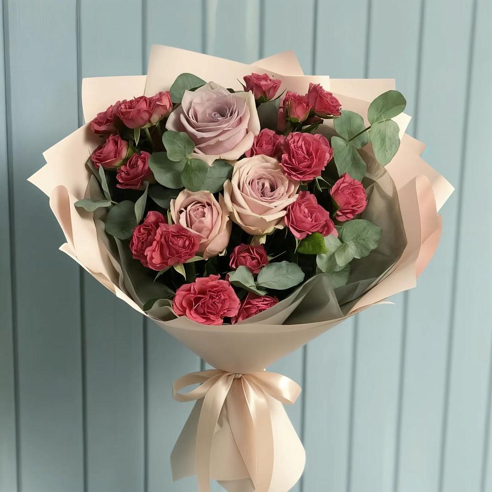 Букет цветов из: Гвоздики и Розы в Чернятино