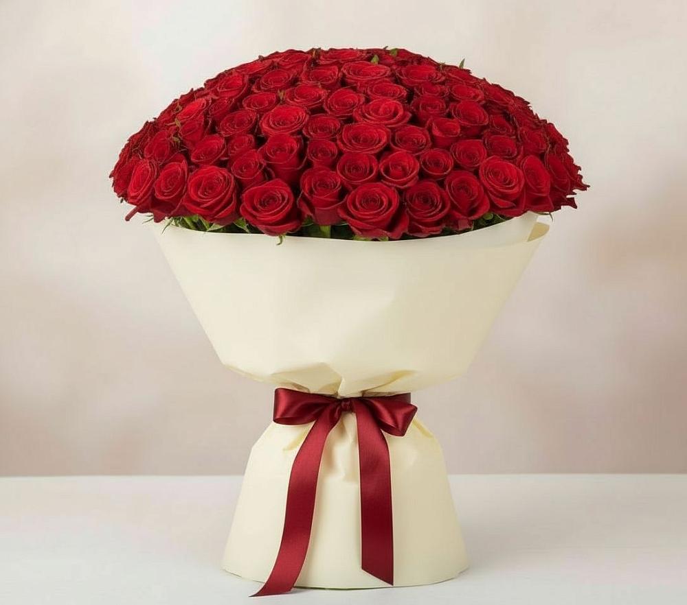 Букет 101 Красная роза Милано в Чернятино