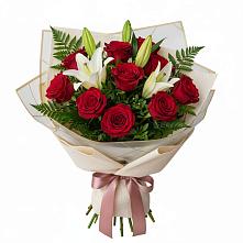 Букет цветов из:  Лилии и Розы в Чернятино