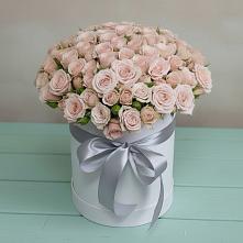 Цветочная композиция из Розы в шляпной коробке в Чернятино