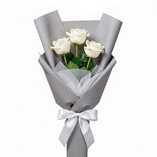 Букет 3 белые розы #REPLACE_PRED# Чернятино