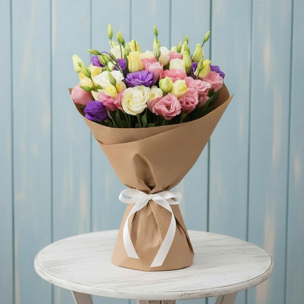 Букет цветов из: Лизиантусы в Чернятино