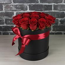 Цветочная композиция из Розы в шляпной коробке в Чернятино