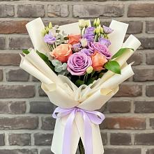 Букет цветов из:  Лизиантусы и Розы #REPLACE_PRED# Чернятино