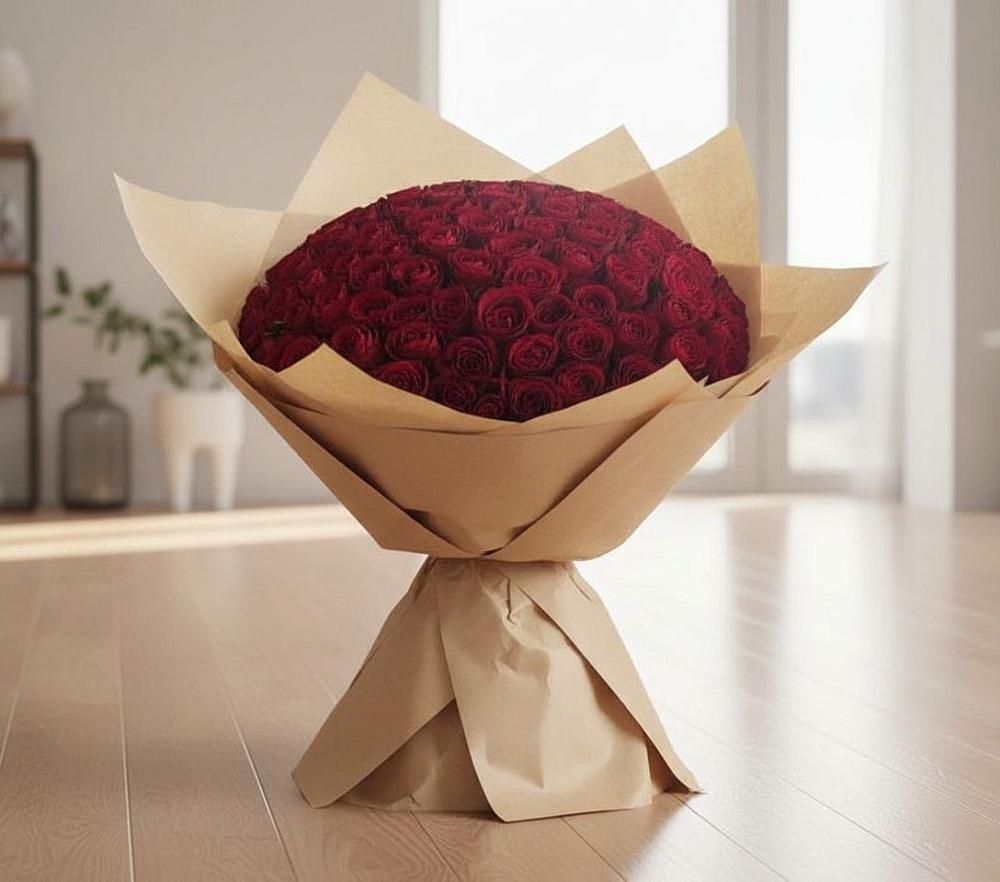 Букет 101 Красная роза в Чернятино