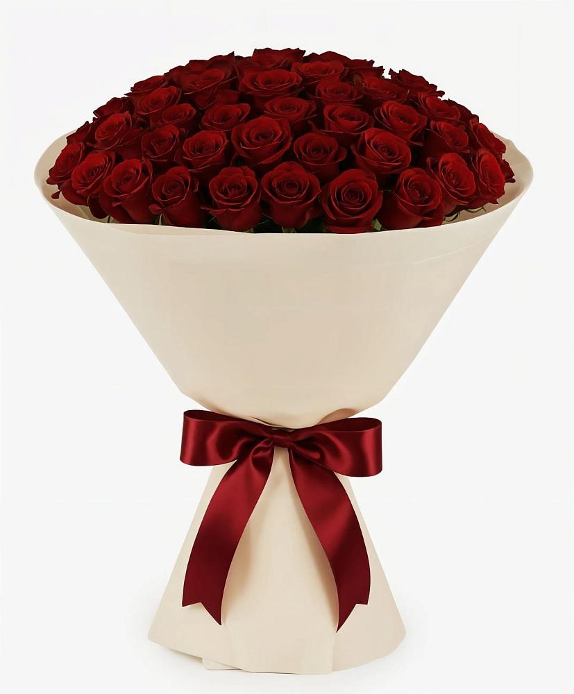 Букет 101 Бордовая роза Блэк Бакарра в Чернятино