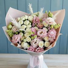 Букет цветов из:  Альстромерии и Розы #REPLACE_PRED# Чернятино
